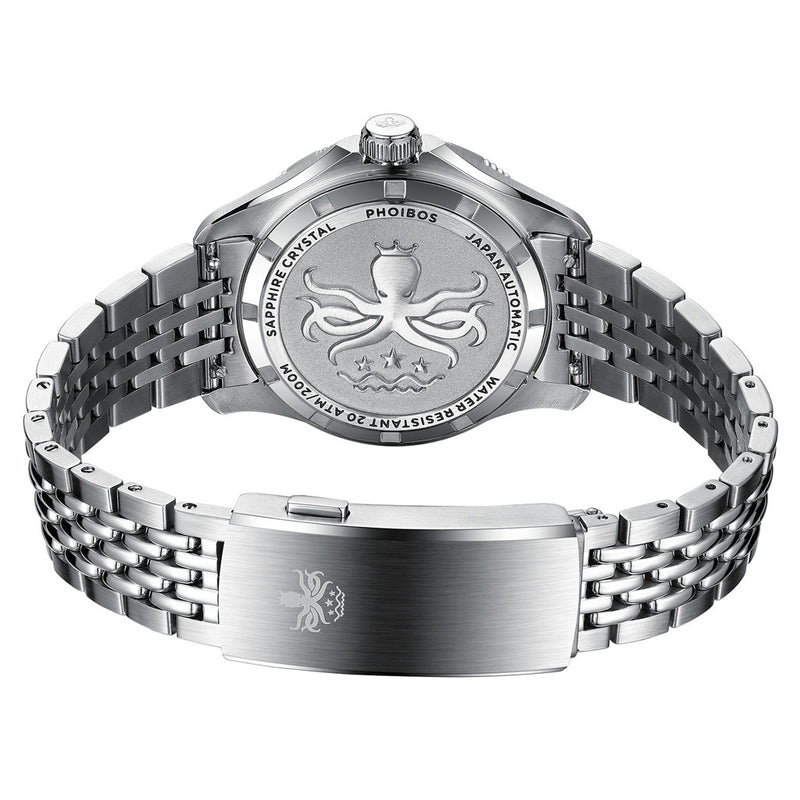 PHOIBOS Delphinus Automatic Dive Watch with Black Sunray Dial #PY055CD