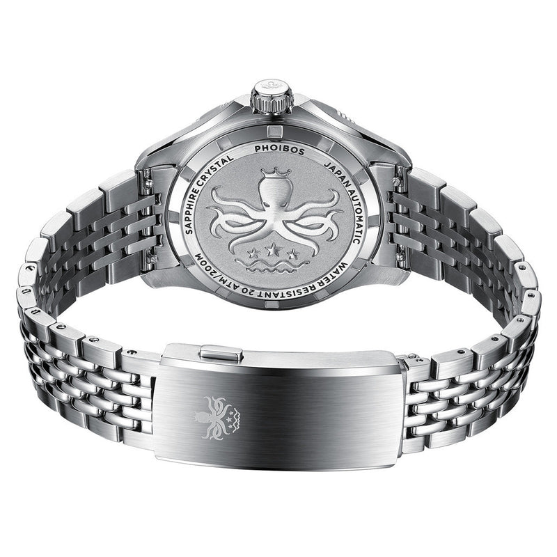 PHOIBOS Delphinus Automatic Dive Watch with Natural Amazonite Stone Dial #PY055JD