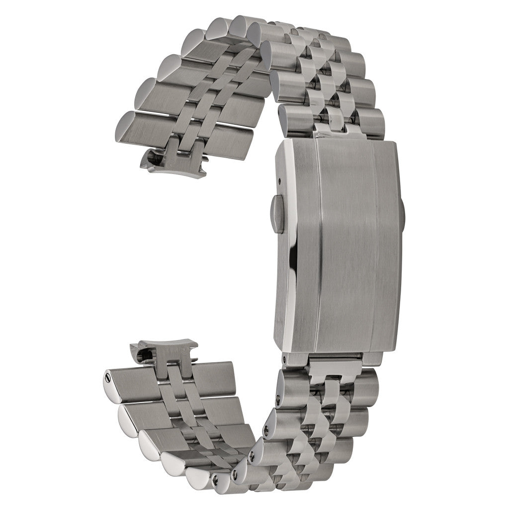 Islander Brushed and Polished Link Watch Bracelet for Bulova Super