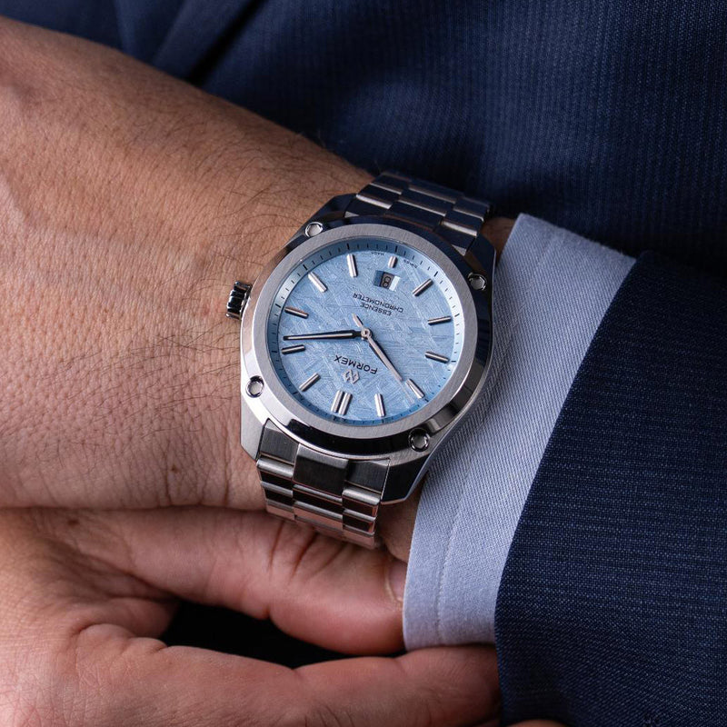Formex Essence FortyThree Chronometer with Space Glacier Meteorite Dial #0330-1-6398-100