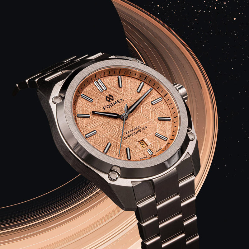 Formex Essence FortyThree Chronometer with Space Gold Meteorite Dial #0330-1-6395-100