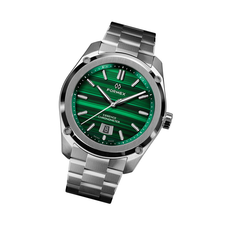 Formex Essence Swiss Automatic Chronometer with Green Malachite Dial #0330-1-6690-100
