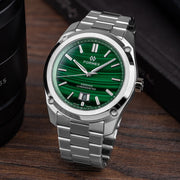 Formex Essence Swiss Automatic Chronometer with Green Malachite Dial #0330-1-6690-100
