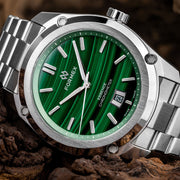 Formex Essence Swiss Automatic Chronometer with Green Malachite Dial #0330-1-6690-100