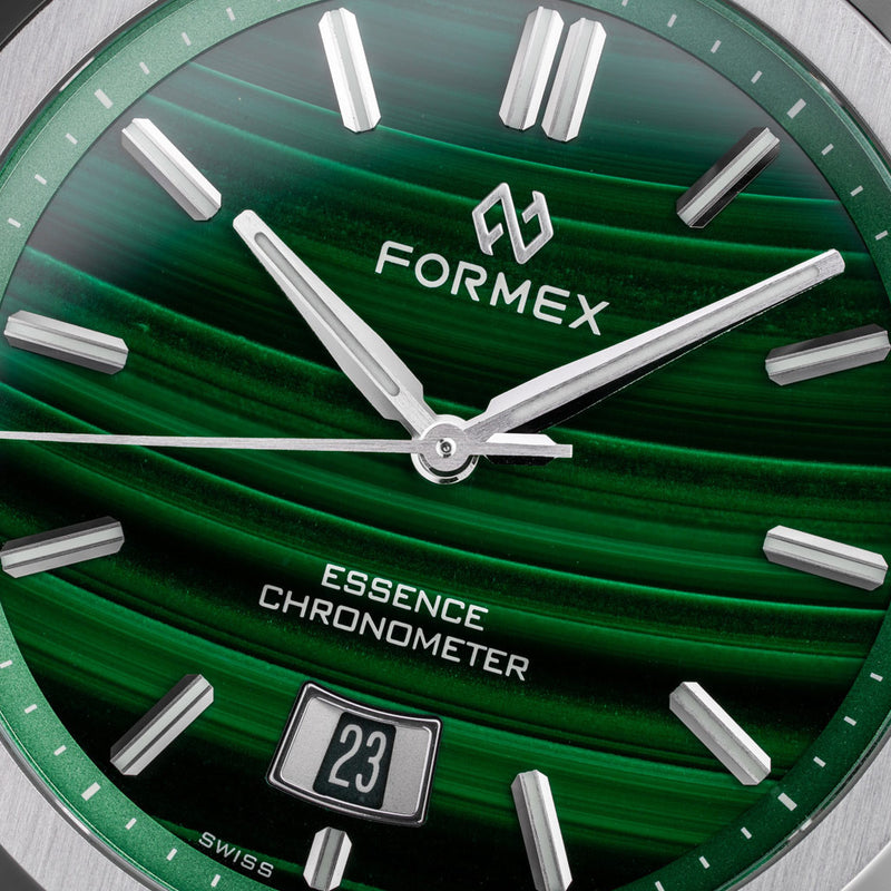 Formex Essence Swiss Automatic Chronometer with Green Malachite Dial #0330-1-6690-100