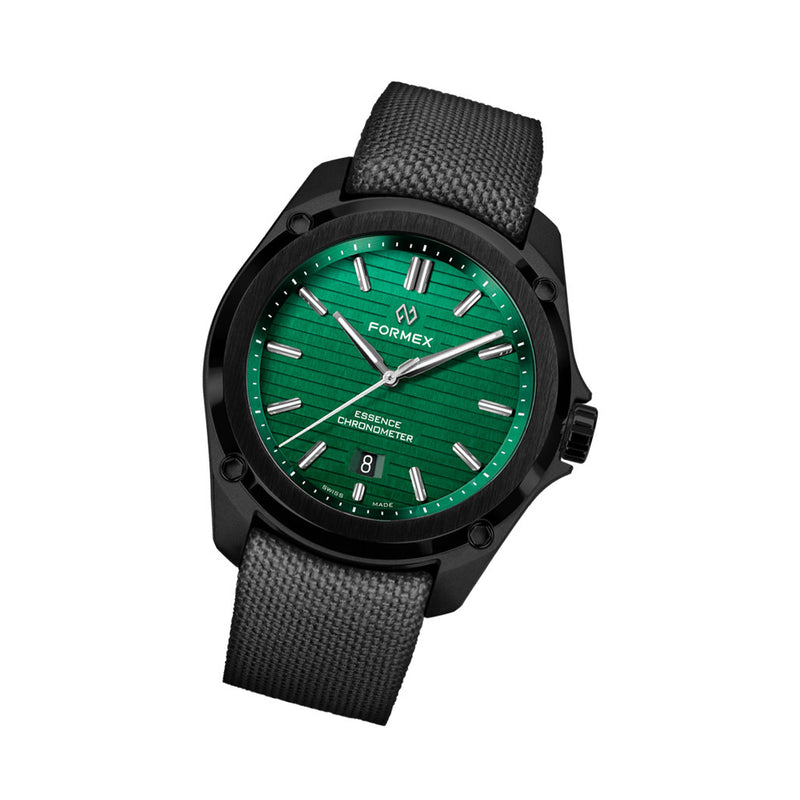 Formex Essence Leggera COSC Automatic Carbon Case Watch with Mamba Green Dial #0330.4.6300.833 tilt