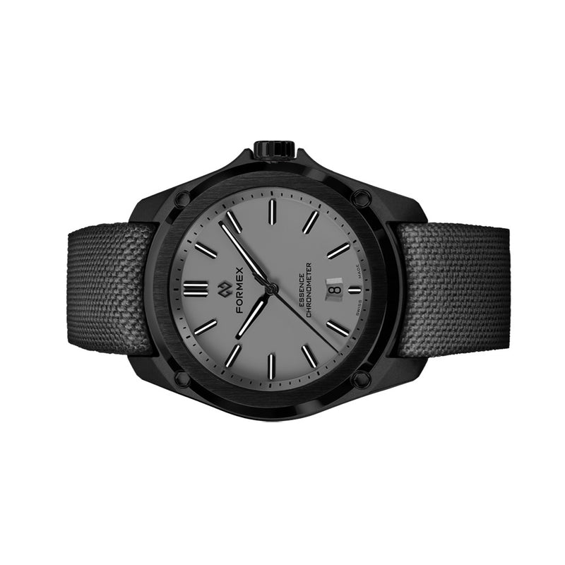 Formex Essence Leggera COSC Automatic Carbon Case Watch with Cool Grey Dial #0330.4.6309.833 side