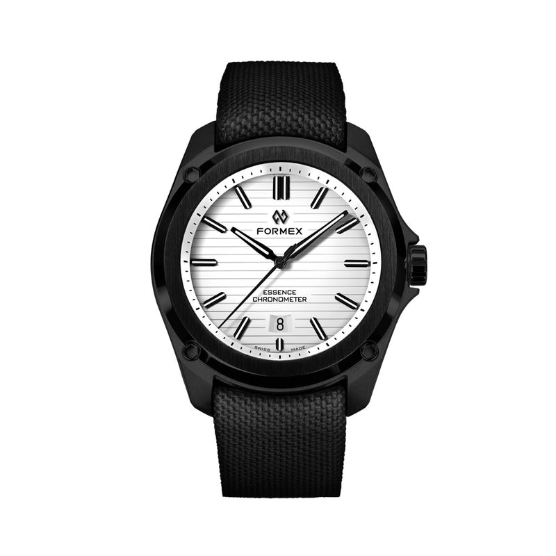 Formex Essence Leggera COSC Automatic Carbon Case Watch with Arctic White Dial #0330.4.6311.811