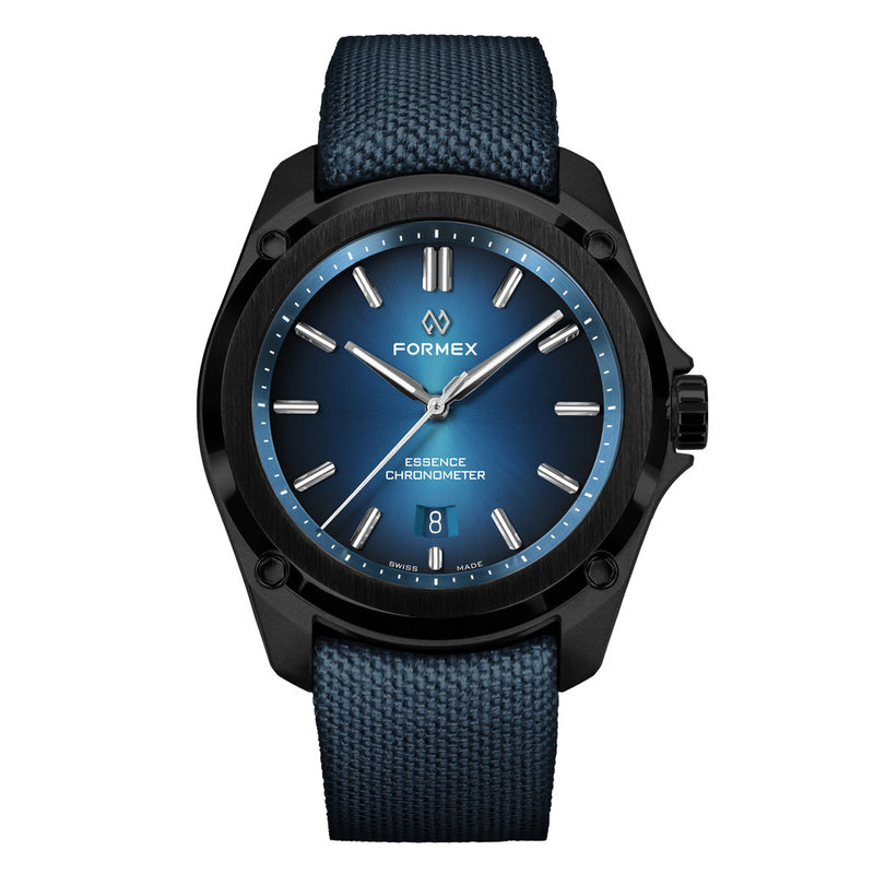 Formex Essence Leggera COSC Automatic Carbon Case Watch with Electric Blue Dial #0330.4.6339.844 zoom
