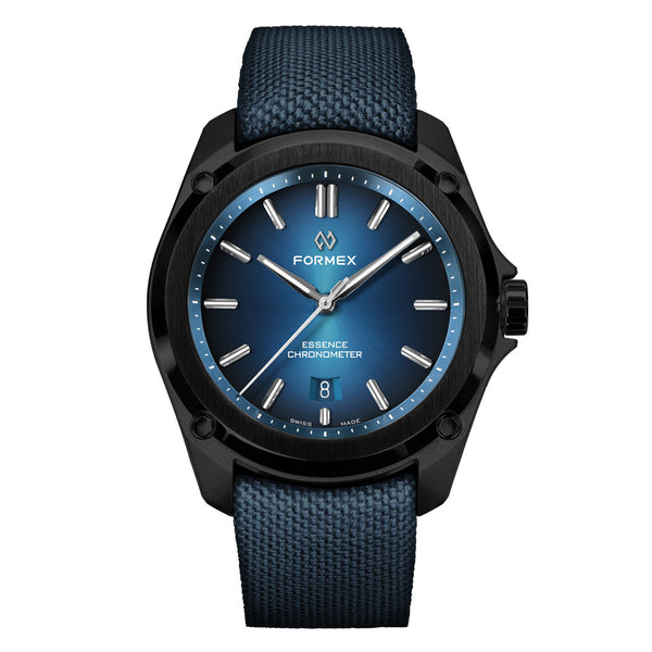 Formex Essence Leggera COSC Automatic Carbon Case Watch with Electric Blue Dial #0330.4.6339.844 zoom