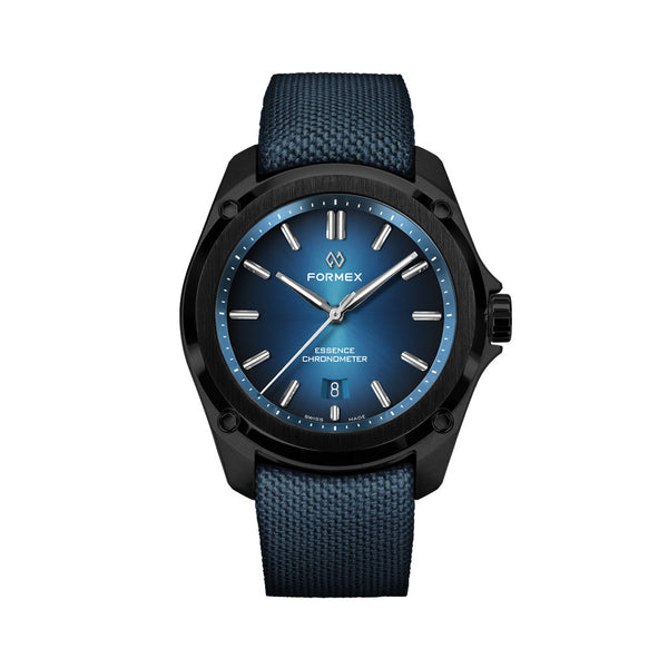 Formex Essence Leggera COSC Automatic Carbon Case Watch with Electric Blue Dial #0330.4.6339.844