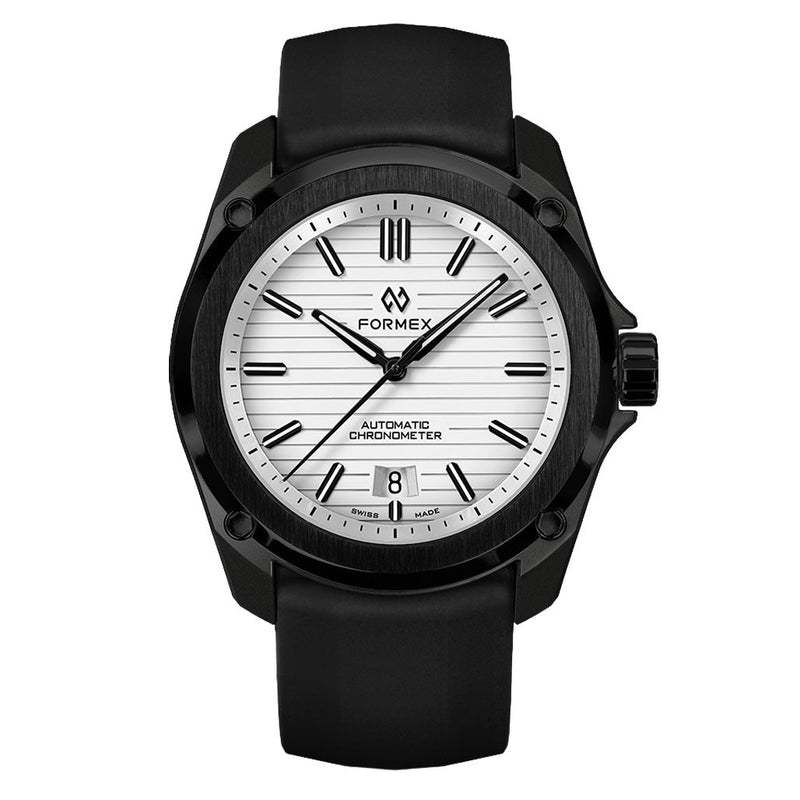 Formex Essence Leggera FortyOne (41mm) COSC Automatic Carbon Case Watch with Arctic White Dial #0331.4.6311.811