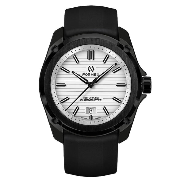 Formex Essence Leggera FortyOne (41mm) COSC Automatic Carbon Case Watch with Arctic White Dial #0331.4.6311.811