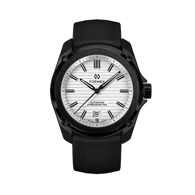 Formex Essence Leggera FortyOne (41mm) COSC Automatic Carbon Case Watch with Arctic White Dial #0331.4.6311.811