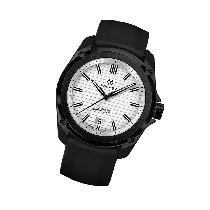 Formex Essence Leggera FortyOne (41mm) COSC Automatic Carbon Case Watch with Arctic White Dial #0331.4.6311.811