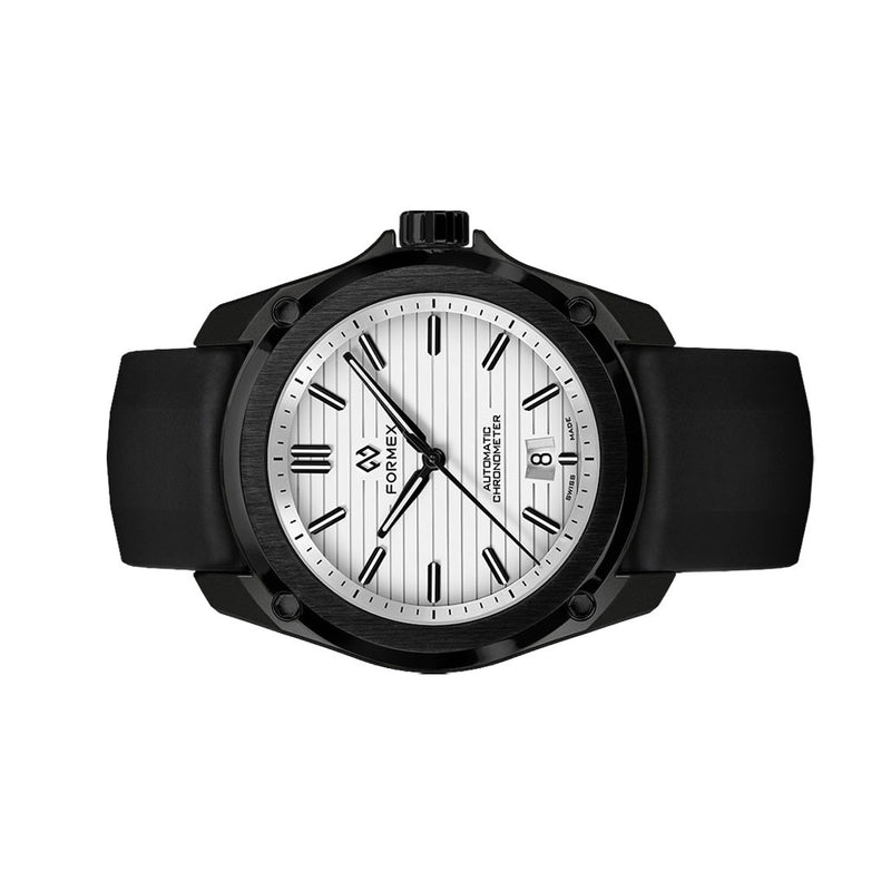 Formex Essence Leggera FortyOne (41mm) COSC Automatic Carbon Case Watch with Arctic White Dial #0331.4.6311.811