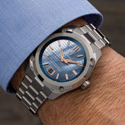 Formex Essence ThirtyNine Swiss Automatic Chronometer with "Mother-of-Sky" Pearl Dial #0333-1-6603-100 wrist