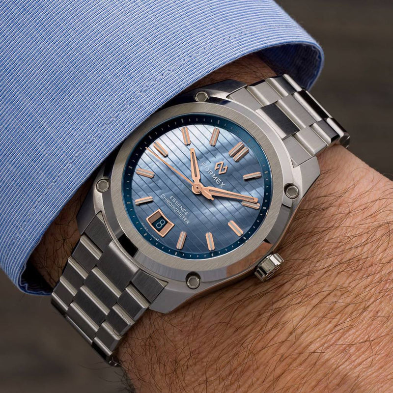Formex Essence ThirtyNine Swiss Automatic Chronometer with "Mother-of-Sky" Pearl Dial #0333-1-6603-100 wrist
