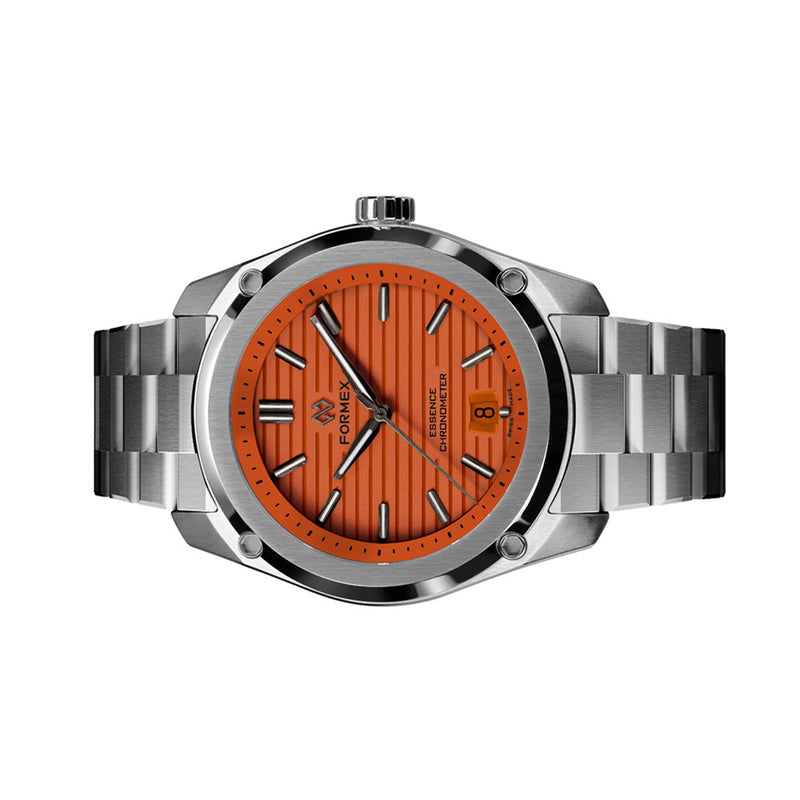 Formex Essence 39mm Swiss Splash Automatic Chronometer with Sunset Orange Dial #0333-1-6667-100