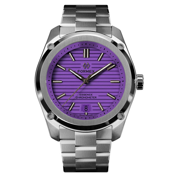 Formex Essence 39mm Swiss Splash Automatic Chronometer with Lavender Purple Dial #0333-1-6697-100