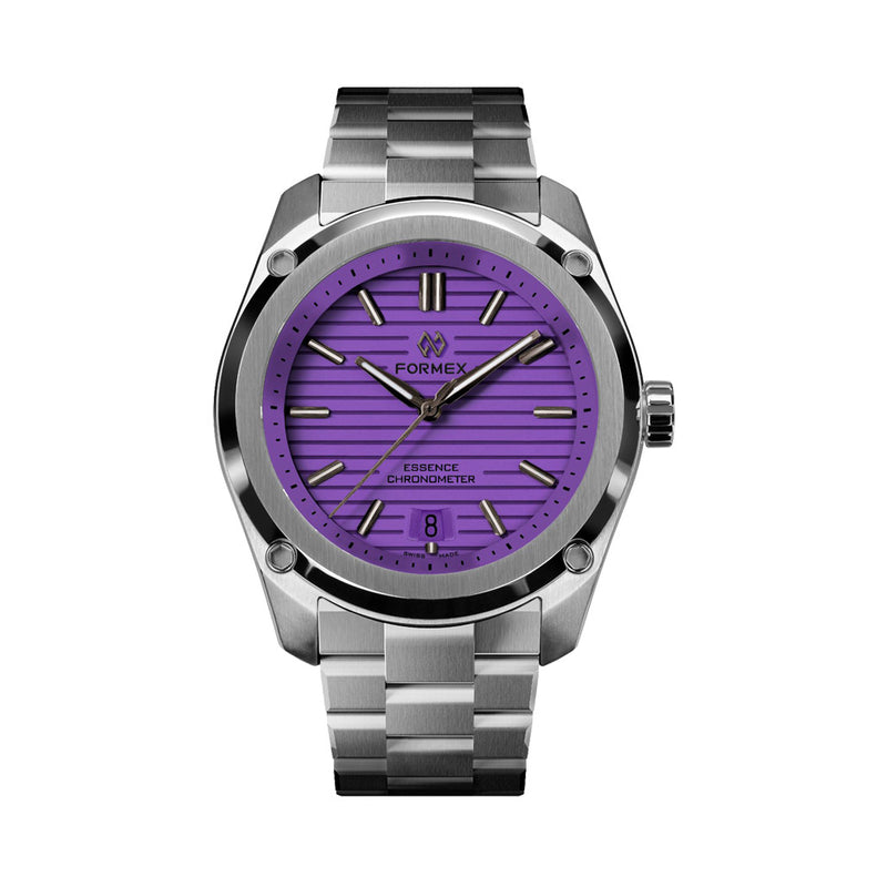 Formex Essence 39mm Swiss Splash Automatic Chronometer with Lavender Purple Dial #0333-1-6697-100