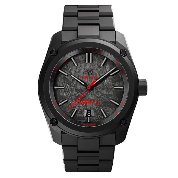 Formex Essence Ceramica 41mm COSC Dark Matter "Red Shift" Watch #0336.4.6208.411