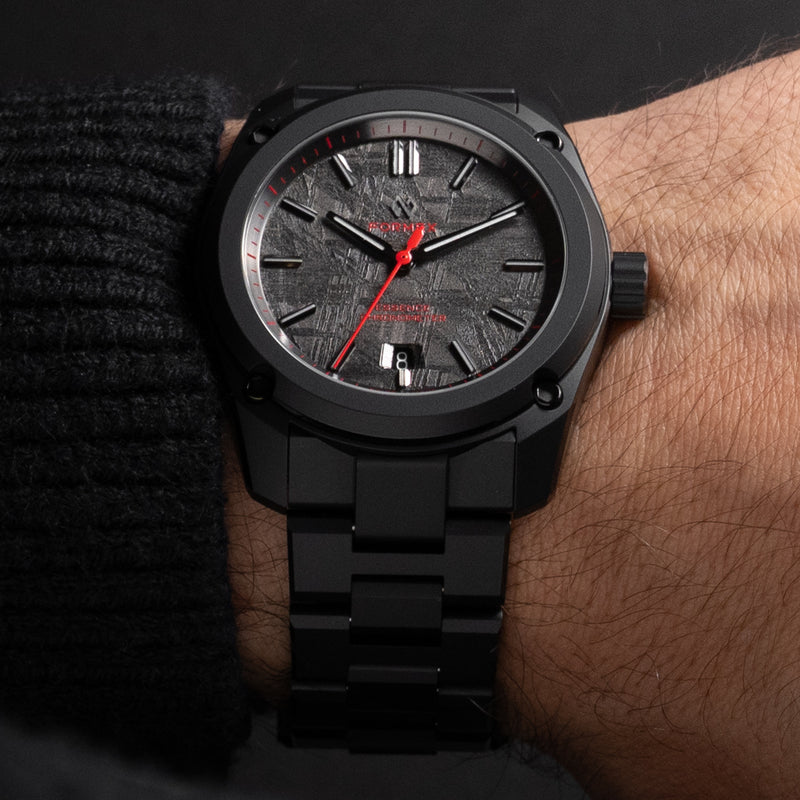 Formex Essence Ceramica 41mm COSC Dark Matter "Red Shift" Watch #0336.4.6208.411