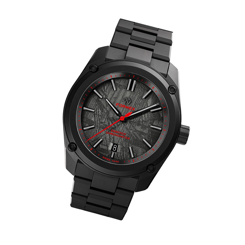 Formex Essence Ceramica 41mm COSC Dark Matter "Red Shift" Watch #0336.4.6208.411