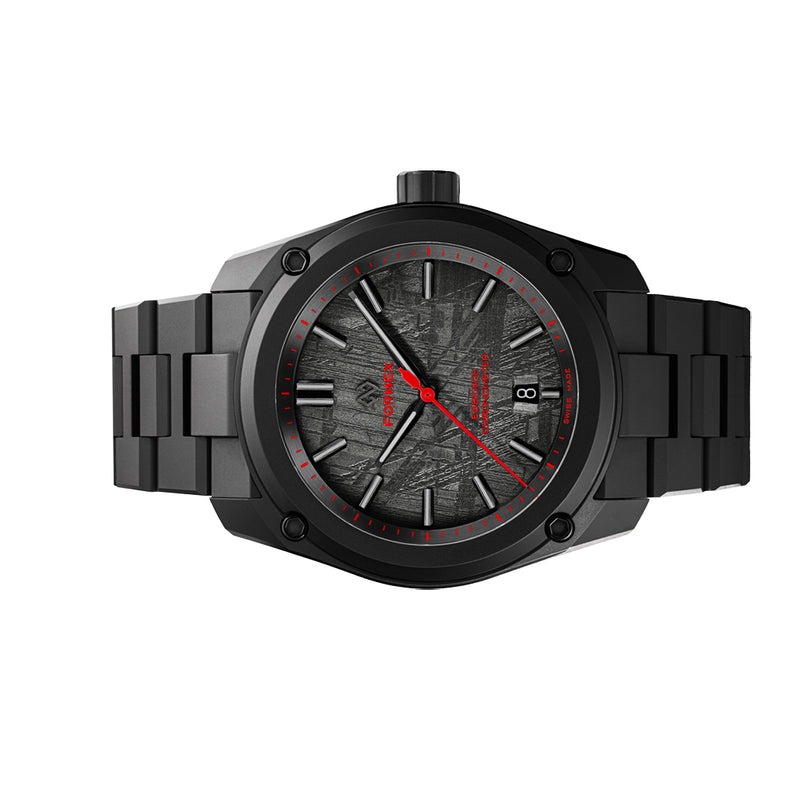 Formex Essence Ceramica 41mm COSC Dark Matter "Red Shift" Watch #0336.4.6208.411