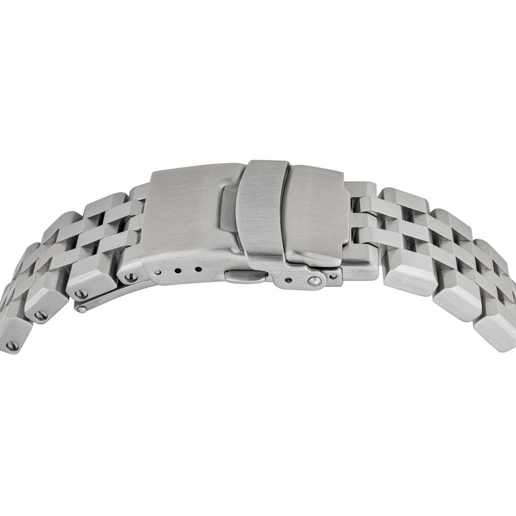 Islander 22mm Brushed 5-Link Bracelet for Full-Size Seiko Samurai