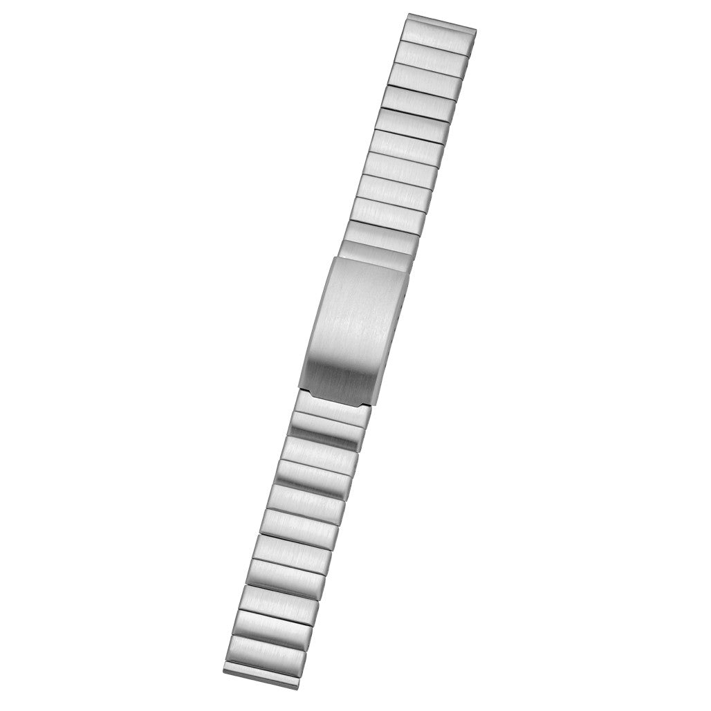 Vollmer 18mm Brushed Stainless Steel Link Bracelet #04151H7 — Long