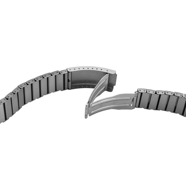 Vollmer 18mm Brushed Stainless Steel Link Bracelet #04151H7