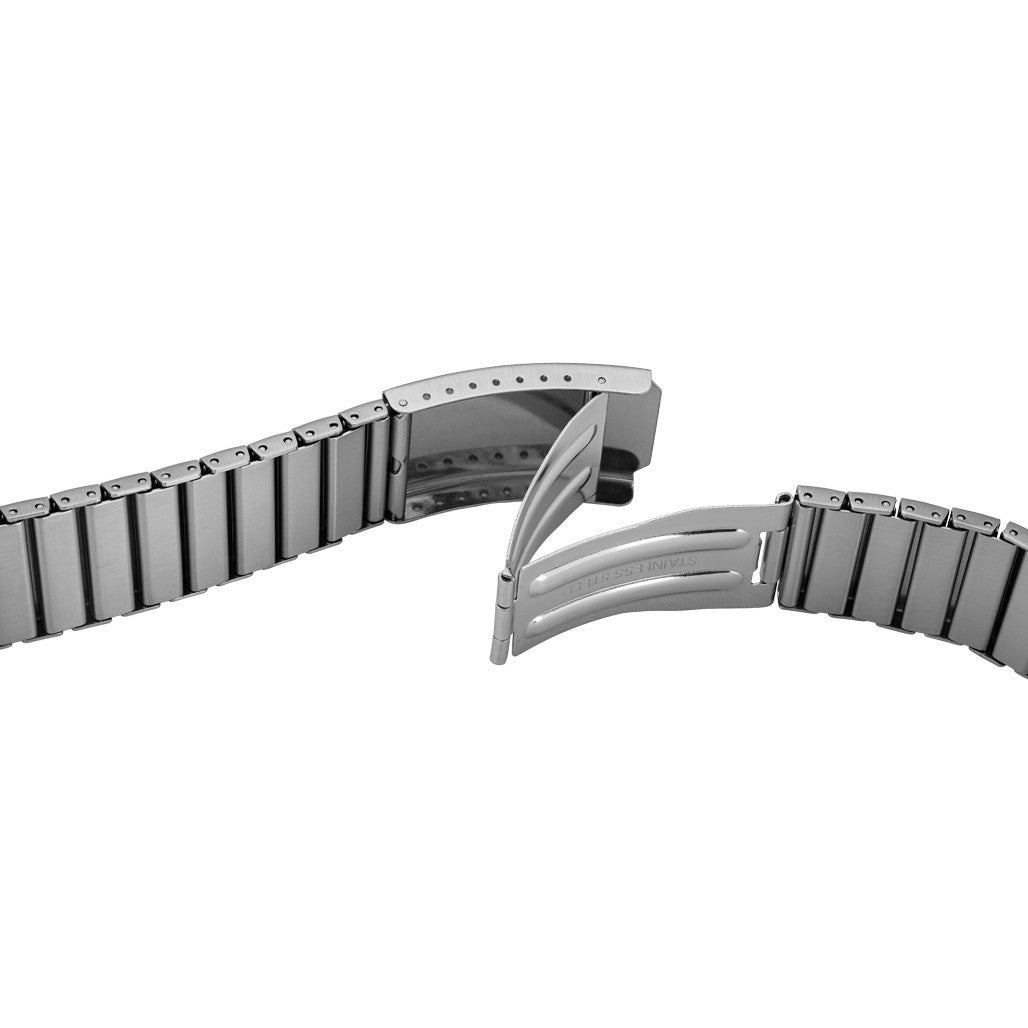Vollmer 20mm Brushed Stainless Steel Link Bracelet #05001H7 — Long