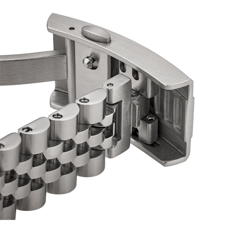 Islander Brushed and Polished Link Watch Bracelet for Bulova Seville #BRAC-130