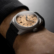 Formex Swiss Automatic Titanium Field Watch with Golden Honey Dial #0660.1.6585.822