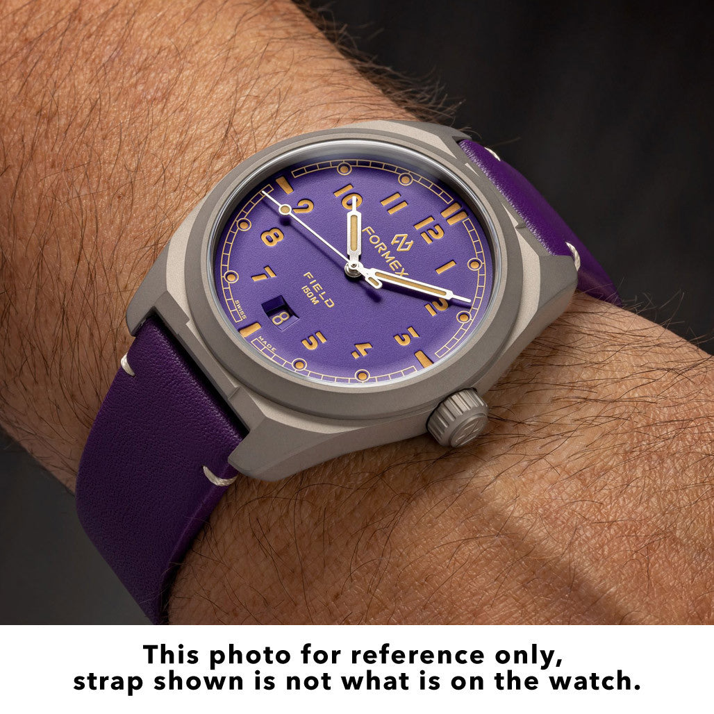 Formex Swiss Automatic Field Watch with Ultra-Violet Dial and
