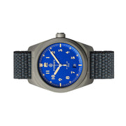 Formex Swiss Automatic Field Watch with Earth Blue Dial and Velcro Strap #0660.1.6539.133 side