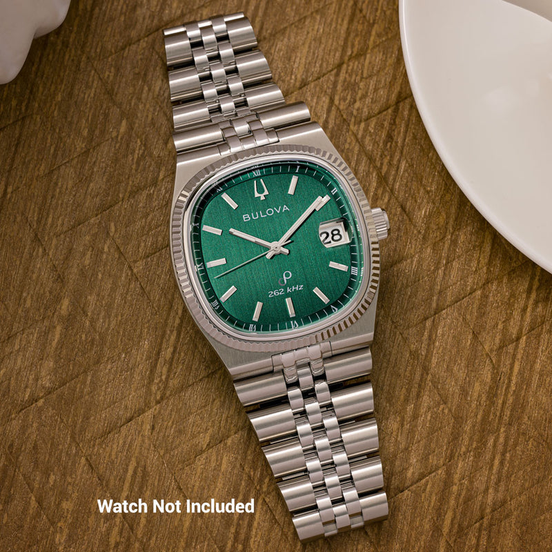 Islander Brushed and Polished Link Watch Bracelet for Bulova Seville #BRAC-130