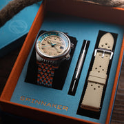 Spinnaker Bradner GMT Automatic watch with Beige Linen Dial #SP-5121-77