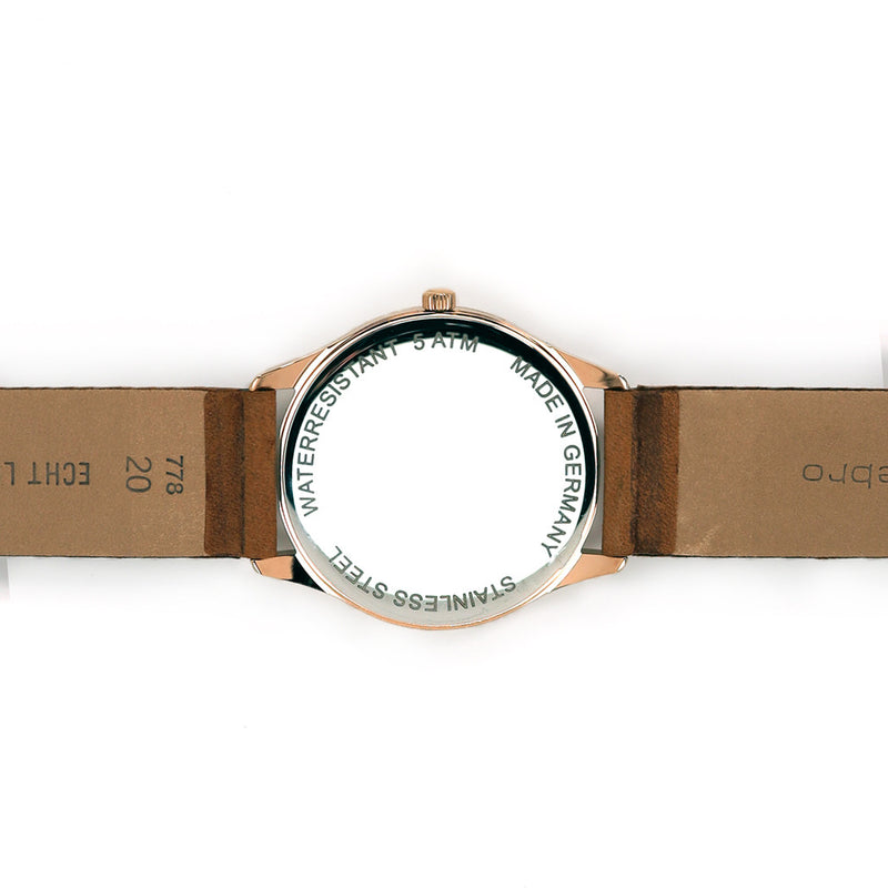 Aristo Bauhaus Dress Watch with Small Seconds #0H20 back