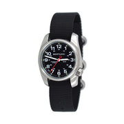 Bertucci A-1S Black Dial Stainless Steel Watch with Black Nylon Strap #10004