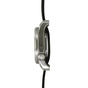 Bertucci A-1S Black Dial Stainless Steel Watch with Black Nylon Strap #10004