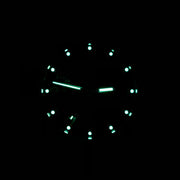 Bertucci A-1S Black Dial Stainless Steel Watch with Black Nylon Strap #10004 lume