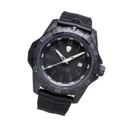 Protek Carbon Composite Tritium Dive Watch 1000 Series Blackout #PT1001 tilt
