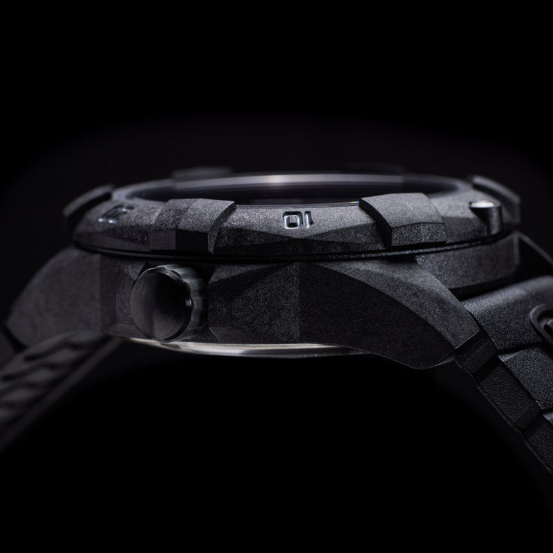 Protek Carbon Composite Tritium Dive Watch 1000 Series Blackout #PT1001 crown