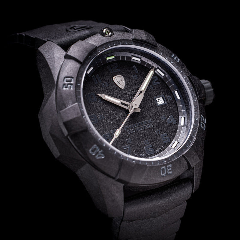 Protek Carbon Composite Tritium Dive Watch 1000 Series Blackout #PT1001 lifestyle