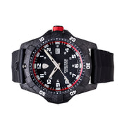 Protek Carbon Composite Tritium Dive Watch 1000 Series with Red Accents #PT1002 side