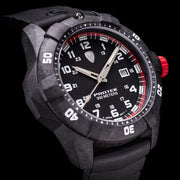 Protek Carbon Composite Tritium Dive Watch 1000 Series with Red Accents #PT1002 lifestyle
