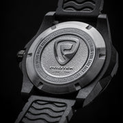 Protek Carbon Composite Tritium Dive Watch 1000 Series with Blue Accents #PT1003 back