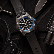 Protek Carbon Composite Tritium Dive Watch 1000 Series with Blue Accents #PT1003 lifestyle